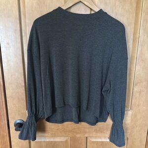 Charcoal Gray Women's Top